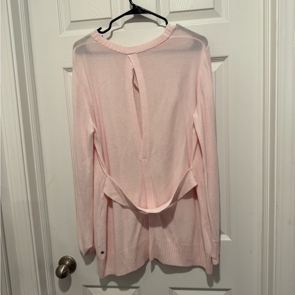 Lululemon Sincerely Yours Pink Cashmere Blend Sweater Size 12. - Picture 5 of 7